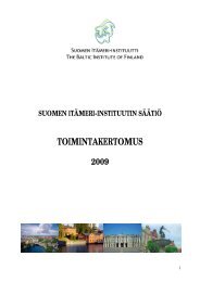 TOIMINTAKERTOMUS - The Baltic Institute of Finland