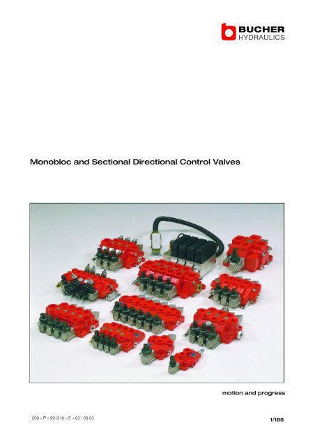 Monobloc and Sectional Directional Control ... - Oudshoorn Hydraulics