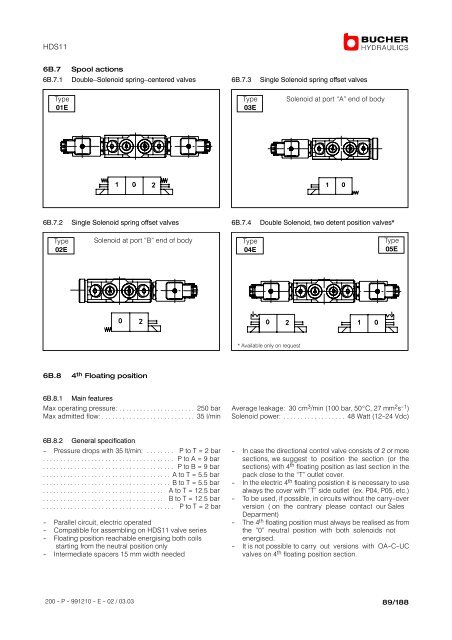 Monobloc and Sectional Directional Control ... - Oudshoorn Hydraulics