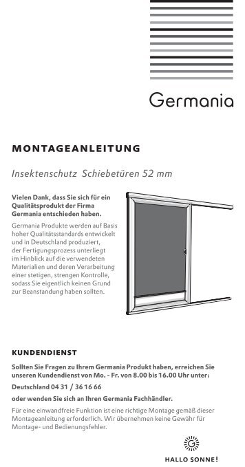 montageanleitung - Germania KG
