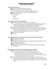 Checklist for Academic Leave Process (For the ... - Academic Affairs