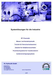 Systemlösungen für die Industrie - HL Hydraulik GmbH