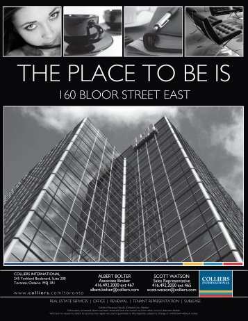 THE PLACE TO BE IS - Colliers International