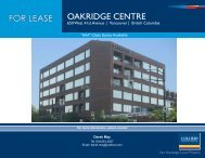 Oakridge Centre for lease - Colliers International