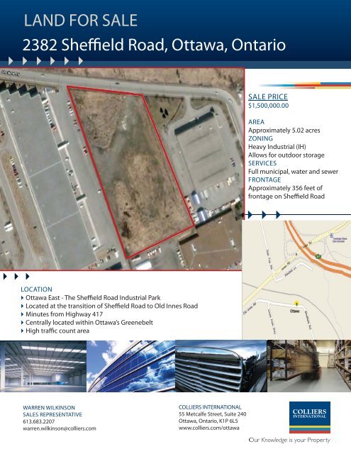 2382 Sheffield Road Property Flyer.pdf - Colliers International