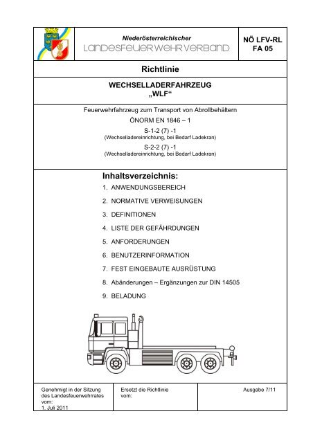 Richtlinie RLF 2000 - BFKDO Tulln