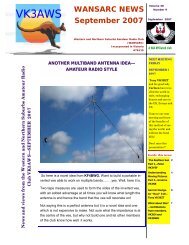 WANSARC Vol 38 Issue 09 2007.pdf - Western & Northern Suburbs ...