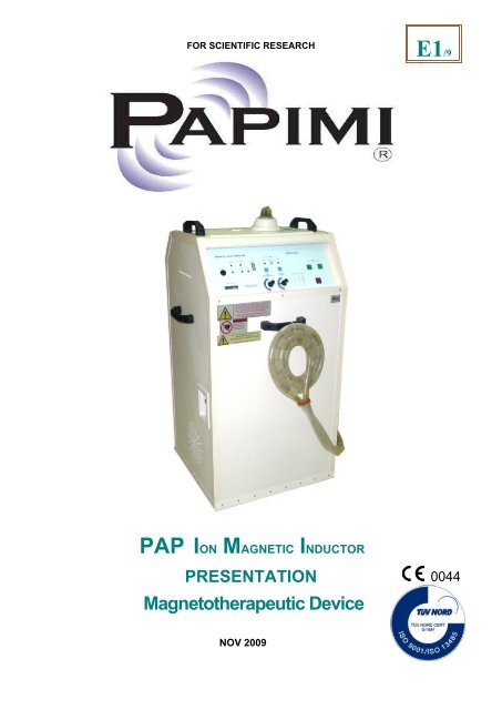 FOR SCIENTIFIC RESEARCH - Papimi