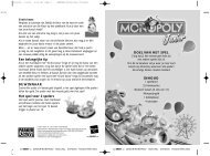 DOEL VAN HET SPEL INHOUD Een belangrijke tip DE ... - Hasbro