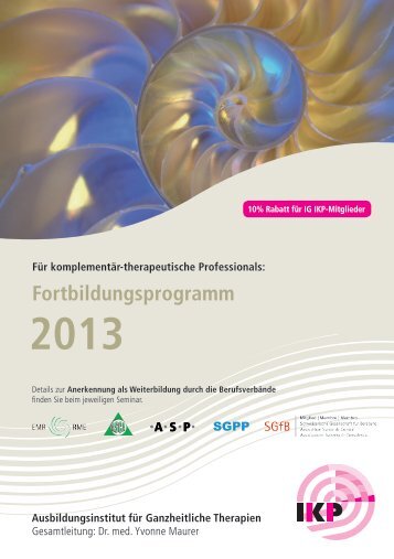 können Sie das Fortbildungs-Programm 2013 ... - IKP Institut