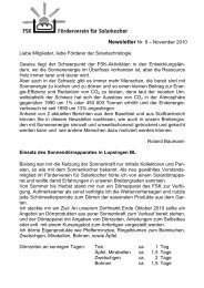 Newsletter Nr. 8 â November 2010 Liebe Mitglieder ... - Solarkocher