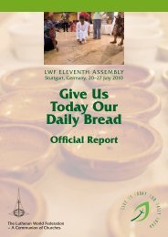 Give Us Today Our Daily Bread Official Report - LWF Assembly