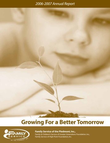 Growing For a Better Tomorrow - Family Service of the Piedmont