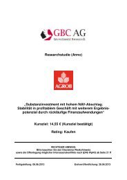 Researchstudie (Anno) âSubstanzinvestment mit ... - EQS Group AG