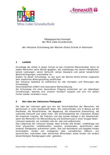 PÃ¤dagogisches Konzept der Mira Lobe Grundschule, der inklusive ...