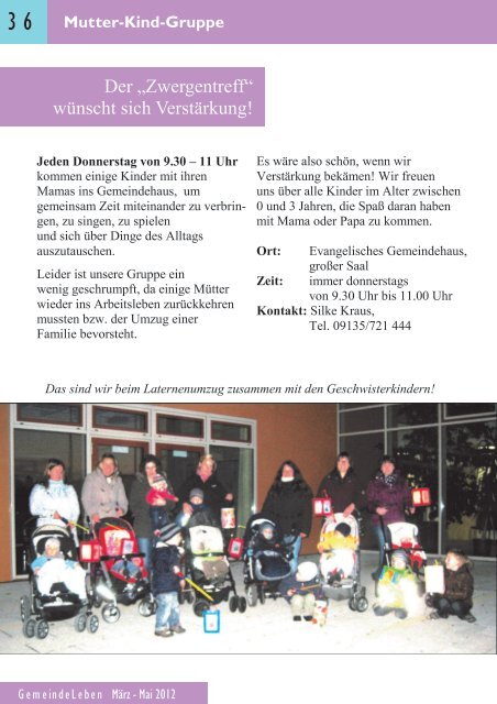 Gemeindebrief MÃ¤rz 2012 - Evangelische Kirchengemeinde ...