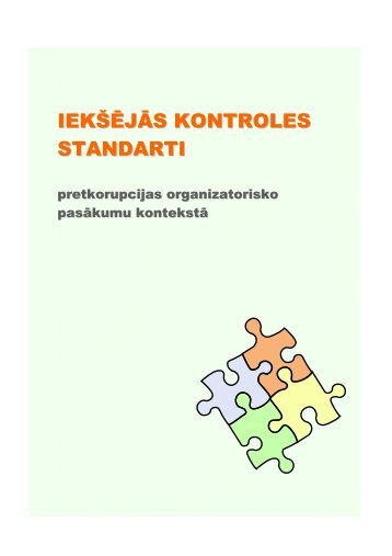 IekÅ¡ÄjÄs kontroles standarti pretkorupcijas organizatorisko ... - KNAB