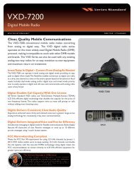 VXD-7200 Digital Mobile Radio Specification Sheet - Buy Two Way ...