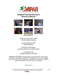 Adapted Physical Education Resource Manual - AAHPERD