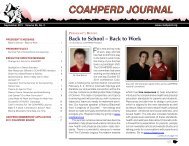 COAHPERD Journal Fall 2011