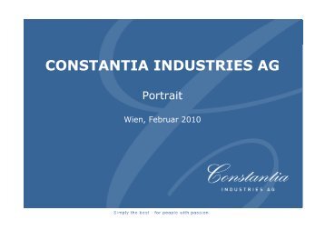 CONSTANTIA INDUSTRIES AG - impress