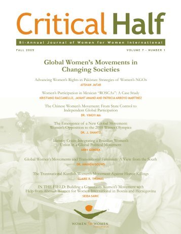 Global Women's Movements in Changing Societies - Women for ...