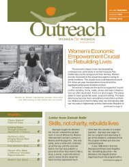 Women's Economic Empowerment Crucial to Rebuilding Lives Skills ...