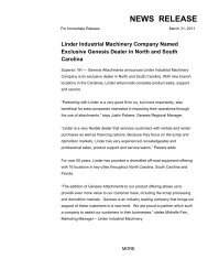 Genesis Proudly Announces Linder Industrial Machinery as New ...