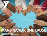 148th Annual Report - YMCA of Central Massachusetts