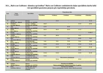 SIA â Balvu un Gulbenes slimnÄ«cu apvienÄ«basâ Balvu ... - Balvi