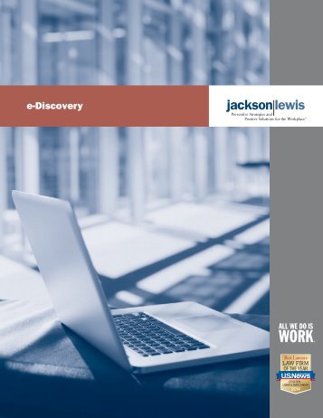 e-Discovery Brochure - Jackson Lewis