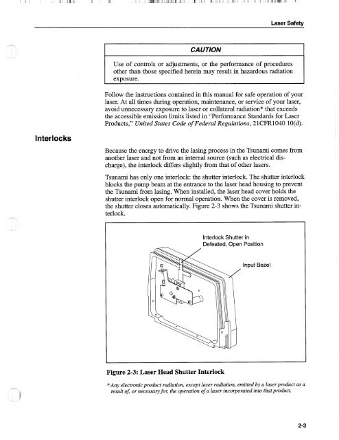 Tsunami - Beckman Institute Laser Resource Center