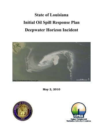 State of Louisiana Initial Oil Spill Response Plan - Coastal ...