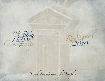 Annual Report - Jewish Foundation of Memphis