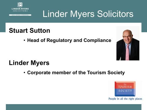 BOBI Cutting Red Tape in the Tourism Sector - Linder Myers Solicitors