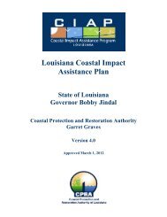 Louisiana Coastal Impact Assistance Plan - Coastal Protection and ...