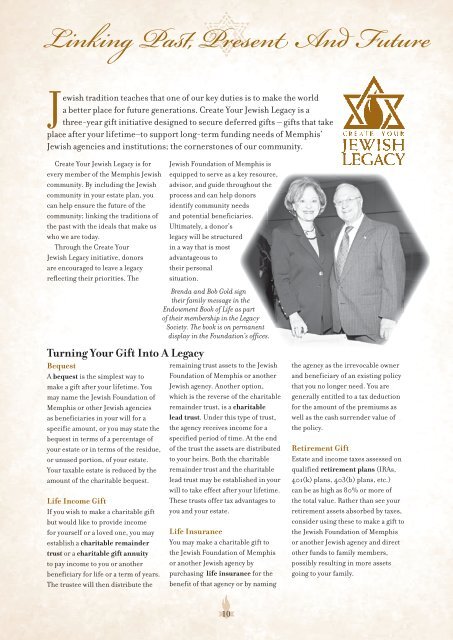 2008 Annual Report - Jewish Foundation of Memphis