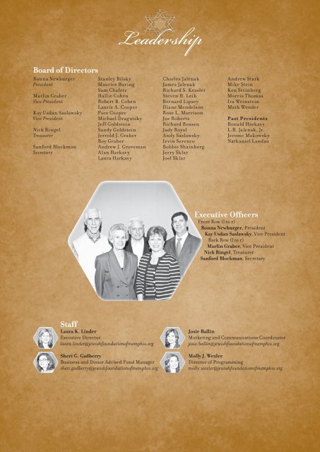 2008 Annual Report - Jewish Foundation of Memphis