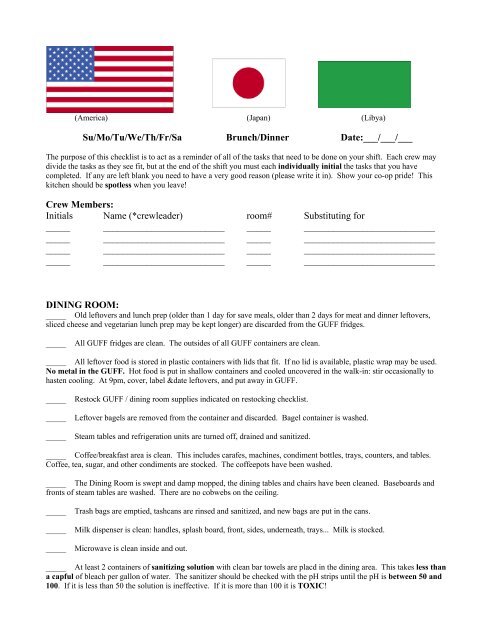 kitchen cleaning checklist kitchen cleaning checklist