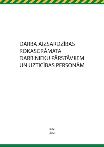 darba aizsardzÄ«bas rokasgrÄmata darbinieku pÄrstÄvjiem