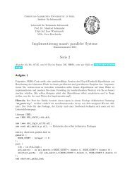 Serie 02 - Institut für Informatik - Christian-Albrechts-Universität zu Kiel