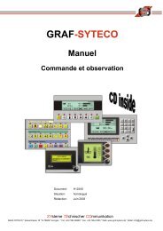 Manuel des appareils de commande - Graf-Syteco