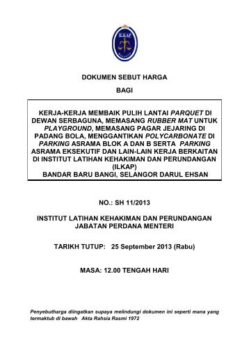 Download Quotation Document - Institut Latihan Kehakiman Dan ...