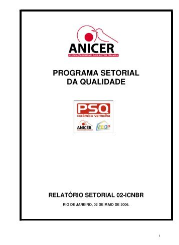 PROGRAMA SETORIAL DA QUALIDADE - Anicer