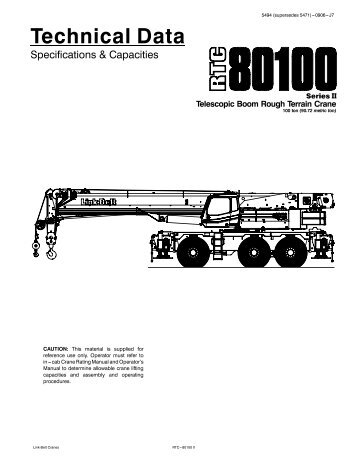 specs & chart - CraneWorks