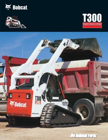 Cargador compacto con orugas T300 de Bobcat - GrÃºas San Blas