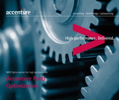 Accenture Parts Optimization