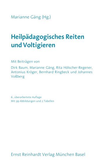 HeilpÃ¤dagogisches Reiten und Voltigieren - Ernst Reinhardt Verlag