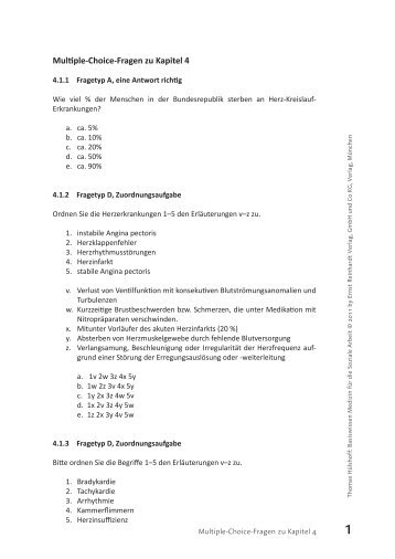 Multiple-Choice-Fragen zu Kapitel 4 - Ernst Reinhardt Verlag