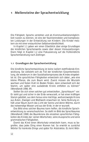 1 Meilensteine der Sprachentwicklung - Ernst Reinhardt Verlag